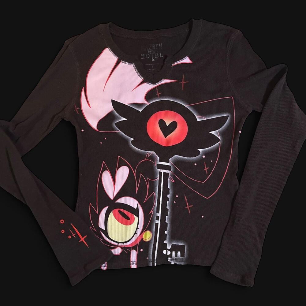 Hazbin Hotel A24 Cartoon Long Sleeve Size Large Youth